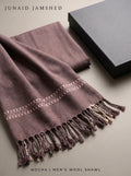 J. men's wool shawl in mocha